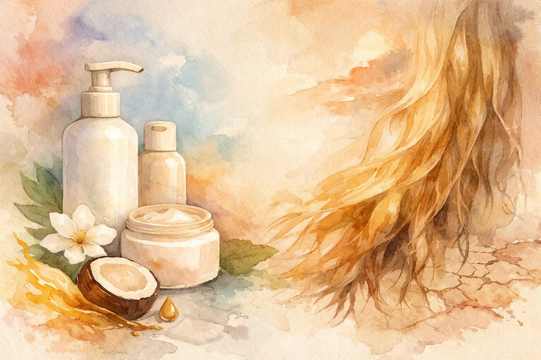 Conditioner voor droog beschadigd haar kiezen