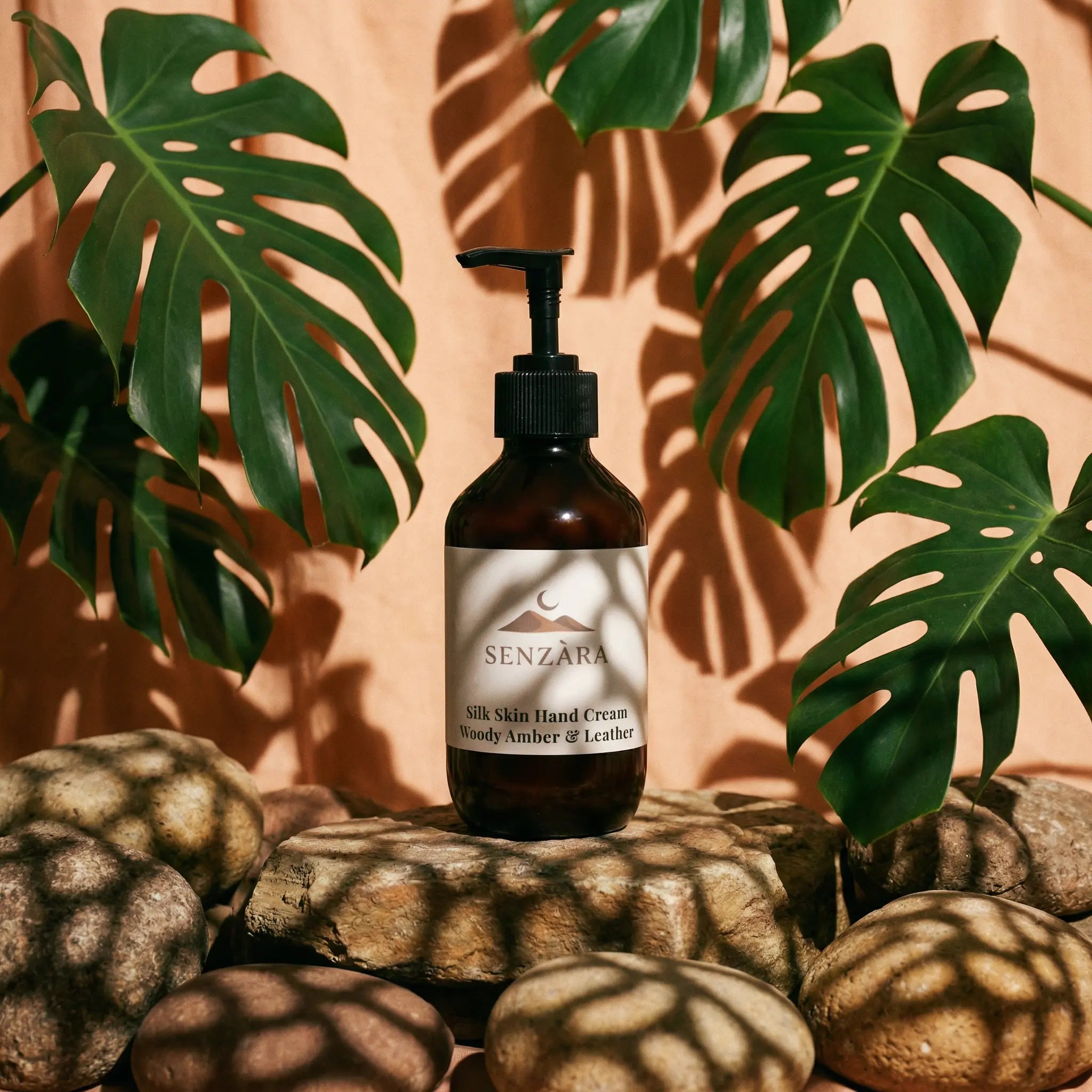 Silk Skin Hand Cream, Woody Amber & Leather - 270 ml